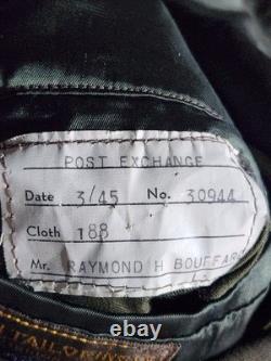 WWII USAAF Army Air Forces Service Coat Kahn Tailoring Indianapolis Great