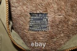 WWII USAAF Army Air Forces TYPE B-11 Heavy Coat Parka Size 38'Bert Turner Co