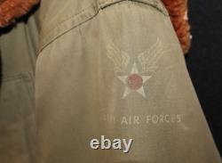 WWII USAAF Army Air Forces TYPE B-11 Heavy Coat Parka Size 38'Bert Turner Co