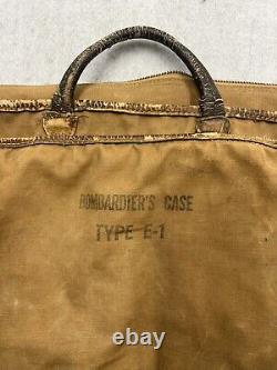 WWII USAAF BOMBARDIER'S CASE TYPE E-1 U. S. Army Air Forces AAF bag