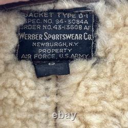 WWII USAAF D-1 Shearling Jacket Werber 1943 + 1942 Flight Cap Display Set