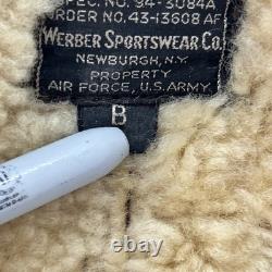 WWII USAAF D-1 Shearling Jacket Werber 1943 + 1942 Flight Cap Display Set