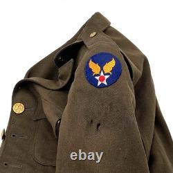WWII USAAF M1942 Service Coat Named Army Air Forces Wool Uniform Jacket Original