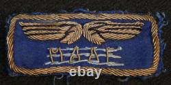 WWII USAAF Mediterranean Army Air Force MAAF Bullion Italy Tailored Wings Patch