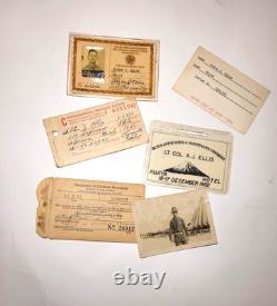 WWII USAAF Officer Grouping Documents ID Photo + Air Force Manuals