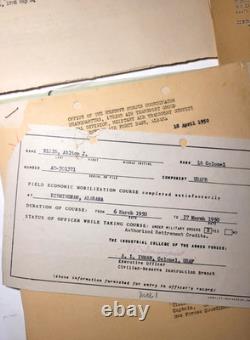 WWII USAAF Officer Grouping Documents ID Photo + Air Force Manuals