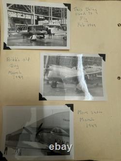 WWII USAAF Scrapbook 1946-49 Jets, Operation Jump Japan, XB-44, P-47, Photos