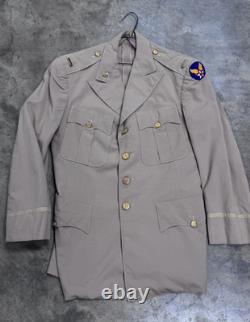 WWII USAAF TROPICAL KHAKI OFFICER UNIFORM Jacket Army Air Corps Mint