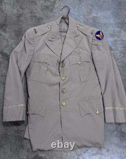WWII USAAF TROPICAL KHAKI OFFICER UNIFORM Jacket Army Air Corps Mint