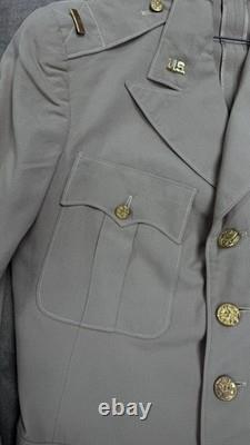 WWII USAAF TROPICAL KHAKI OFFICER UNIFORM Jacket Army Air Corps Mint