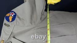 WWII USAAF TROPICAL KHAKI OFFICER UNIFORM Jacket Army Air Corps Mint