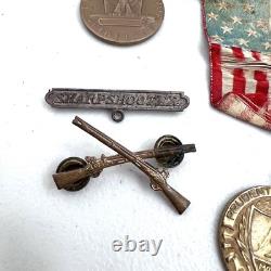 WWII USAAF U. S. Army Air Force Pilot Flight Wings Ribbon Bars Various Pins LOT