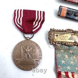 WWII USAAF U. S. Army Air Force Pilot Flight Wings Ribbon Bars Various Pins LOT