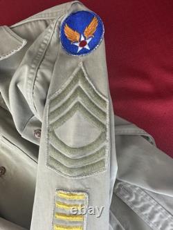 WWII USAAF Uniform 5th Air Force CBI Patch Chevrons Sergeant Shirt Dickies Army