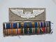 WWII USAAF glider pilots khaki wings and custom made ribbon bar dfc air medal