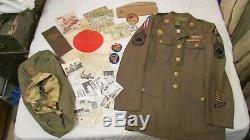 WWII US 14th ARMY AIR FORCE UNIFORM JACKET FLYING TIGERS PATCH STERLING WINGS