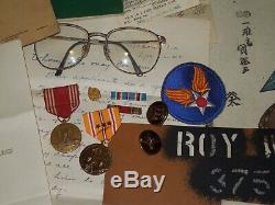 WWII US 20th Army Air Force Gunner Paper Medal Document Lot Group Pacific Japan