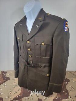 WWII US 5th Army Air Corps Tailor Made Jacket Uniform By Saks Fifth Avenue NY