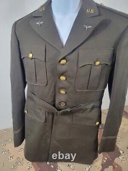 WWII US 5th Army Air Corps Tailor Made Jacket Uniform By Saks Fifth Avenue NY
