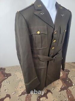 WWII US 5th Army Air Corps Tailor Made Jacket Uniform By Saks Fifth Avenue NY