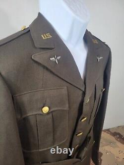 WWII US 5th Army Air Corps Tailor Made Jacket Uniform By Saks Fifth Avenue NY