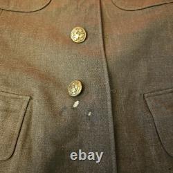 WWII US 7th Army bullion patch Staff SGT JACKET Sterling Pin Infantry Air Force