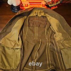 WWII US 7th Army bullion patch Staff SGT JACKET Sterling Pin Infantry Air Force