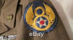 WWII US 8th Army Air Force 305th Bomb Group Ike Jacket Uniform Photos Patch WIA