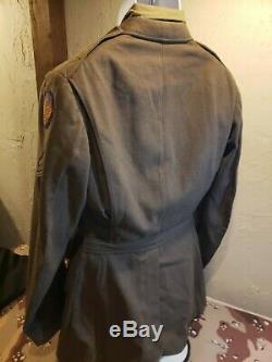 WWII US 8th Army Air Force Blue Back Wing Uniform with Research