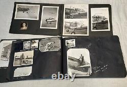 WWII US 8th Army Air Force P51 Fighter Pilot Photo Albums Scrap Books (2)Uniform