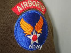 WWII US 9th Army Air Force AIRBORNE AVIATION ENGINEER Uniform Glider Wings ID'd