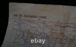 WWII US AAF Army Air Force Cloth Charts Philippines Series LUZON / SE CHINA 1944