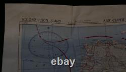WWII US AAF Army Air Force Cloth Charts Philippines Series LUZON / SE CHINA 1944