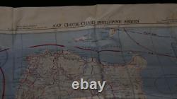 WWII US AAF Army Air Force Cloth Charts Philippines Series LUZON / SE CHINA 1944