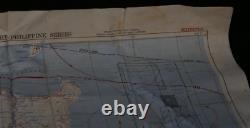 WWII US AAF Army Air Force Cloth Charts Philippines Series LUZON / SE CHINA 1944