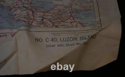 WWII US AAF Army Air Force Cloth Charts Philippines Series LUZON / SE CHINA 1944