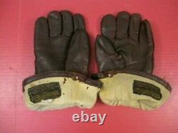 WWII US AAF Army Air Force F2 or F3 Electrically Heated Leather Flying Gloves #1