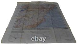 WWII US AAF Army Air Forces Cloth Chart Keijo Vladivostok 1943 Silk 24 x 24.5