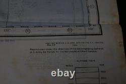 WWII US AAF Army Air Forces Cloth Chart Keijo Vladivostok 1943 Silk 24 x 24.5