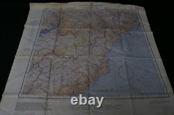 WWII US AAF Army Air Forces Cloth Chart Keijo Vladivostok 1943 Silk 24 x 24.5