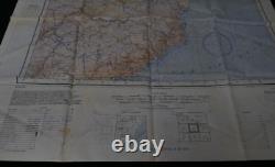 WWII US AAF Army Air Forces Cloth Chart Keijo Vladivostok 1943 Silk 24 x 24.5