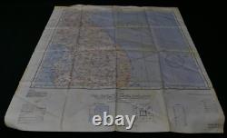 WWII US AAF Army Air Forces Cloth Chart Keijo Vladivostok 1943 Silk 24 x 24.5