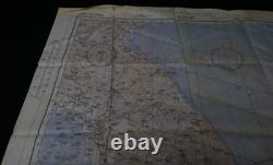 WWII US AAF Army Air Forces Cloth Chart Keijo Vladivostok 1943 Silk 24 x 24.5