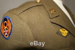 WWII US ARMY 8th AIR FORCE AIRCREW BRITISH MADE UNIFORM GROUPING