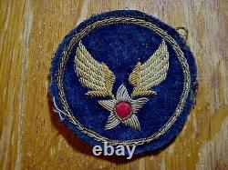 WWII US ARMY AIR CORPS CBI Theatre Made BULLION PATCH NO GLOW #2