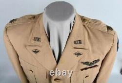 WWII US ARMY AIR CORPS PILOT UNIFORM THEATER MADE read bio