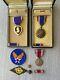 WWII US ARMY AIR CORPS group. PURPLE HEART, AIR MEDAL