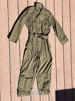 WWII US ARMY AIR FORCES AN-S-31A SUMMER FLYING SUIT Coveralls