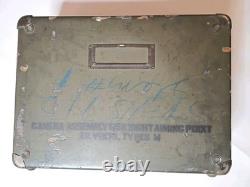 WWII US ARMY AIR FORCES Camera Gun Sight Aiming Point Storage Case With Lenses +