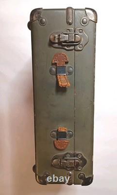 WWII US ARMY AIR FORCES Camera Gun Sight Aiming Point Storage Case With Lenses +